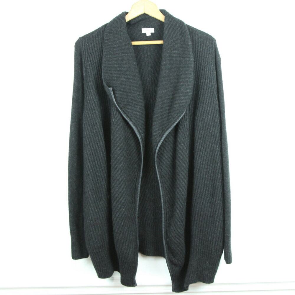 Vince Small Cardigan‎ Wool Yak Blend Chunky Knit Sweater Minimal Quiet Luxury